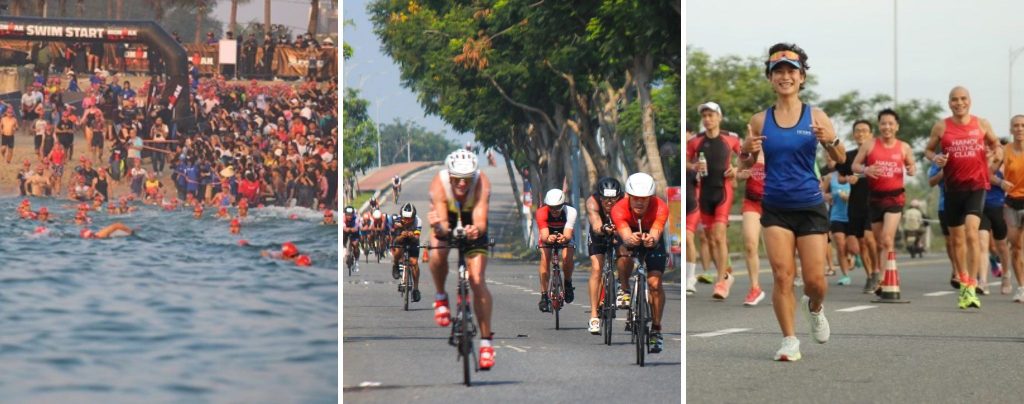 Vận động viên thi đấu ba môn phối hợp tại IRONMAN Đà Nẵng 2025
